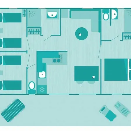 Mobilhome 4 Etoiles - Piscine - Eechif Saint-Raphael (Var)